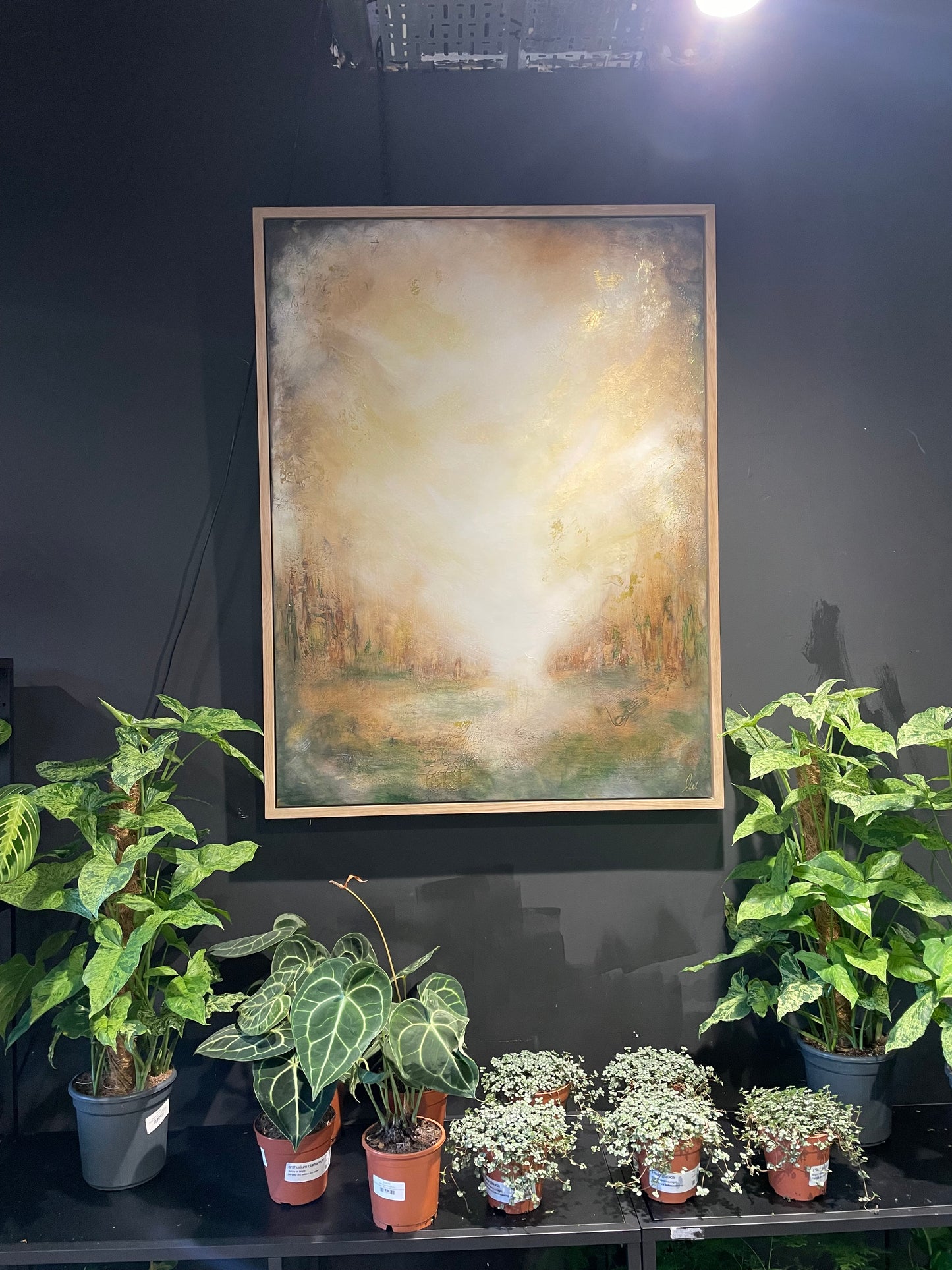 ‘Iluvestel' - Original 2025 Oak Framed Canvas board 106x81cm