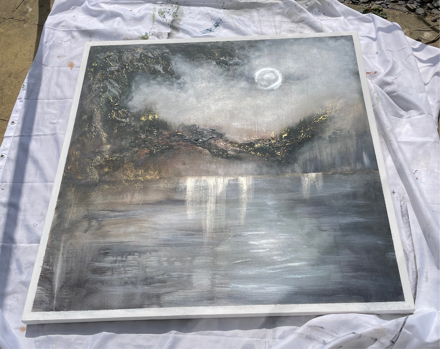 ‘Edge of Alchemy’ 100 x 100cm Original canvas (collection from West Sussex)