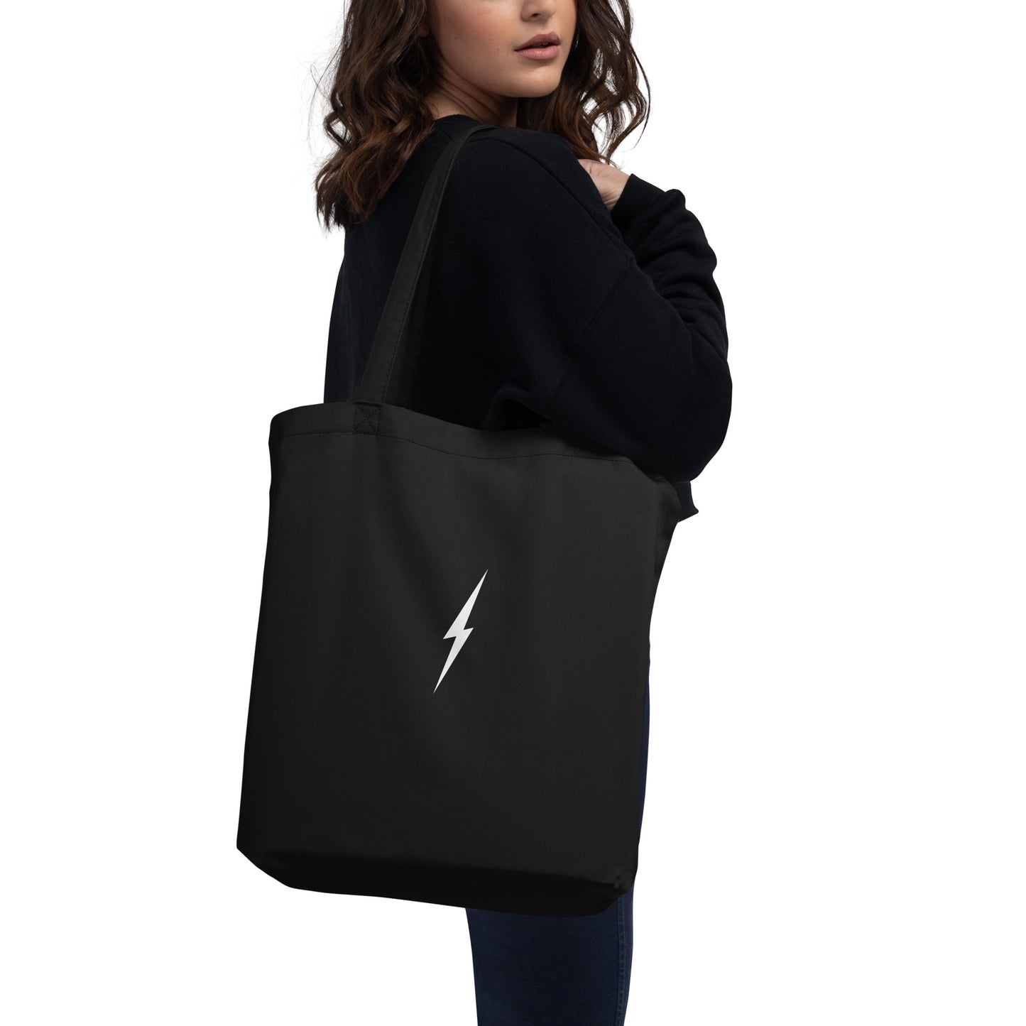 Sassy Not Enough Sage Eco Black Tote Bag