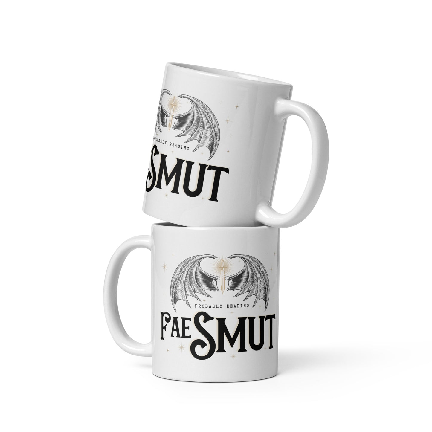 Probably Reading Fae Smut White glossy mug - 2 sizes