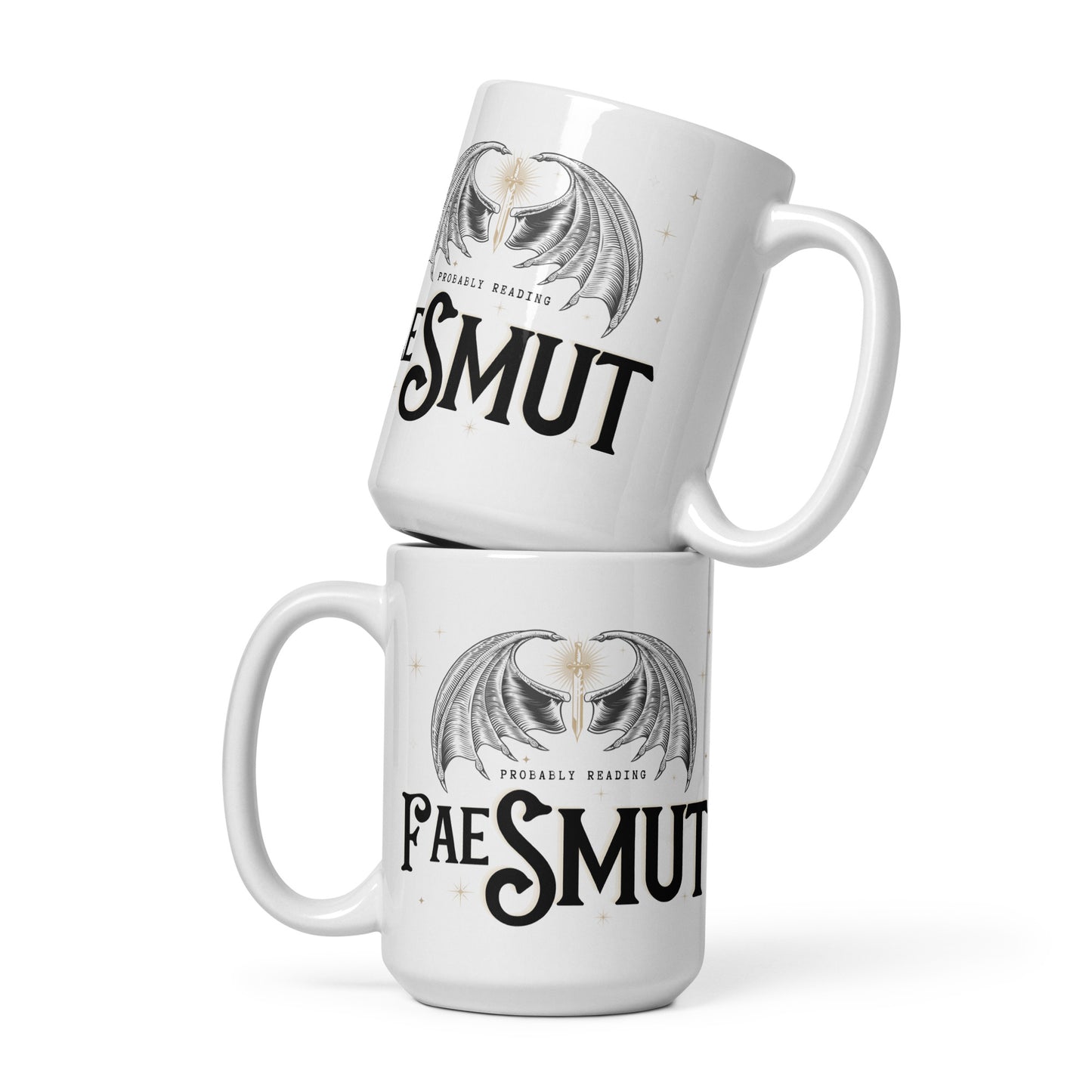 Probably Reading Fae Smut White glossy mug - 2 sizes