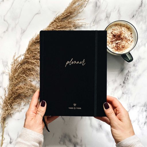 Undated Black & Gold Weekly Planner
