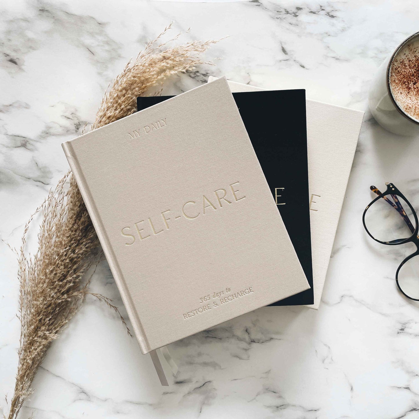 My Daily Self-Care in Pebble + Gold Foil