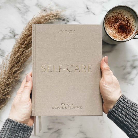 My Daily Self-Care in Pebble + Gold Foil
