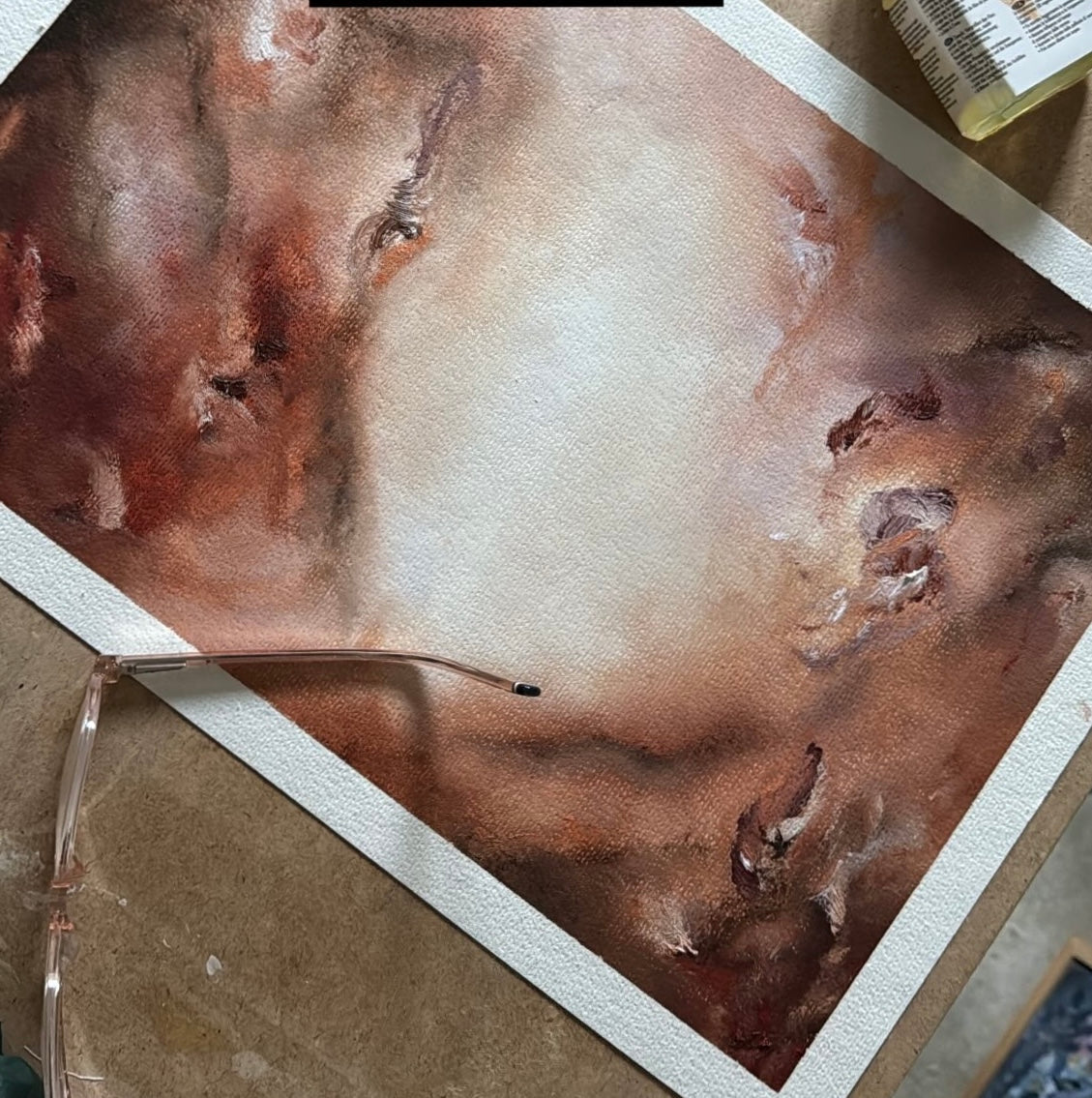 Inspired by Yew - Original Oil on A3 Paper