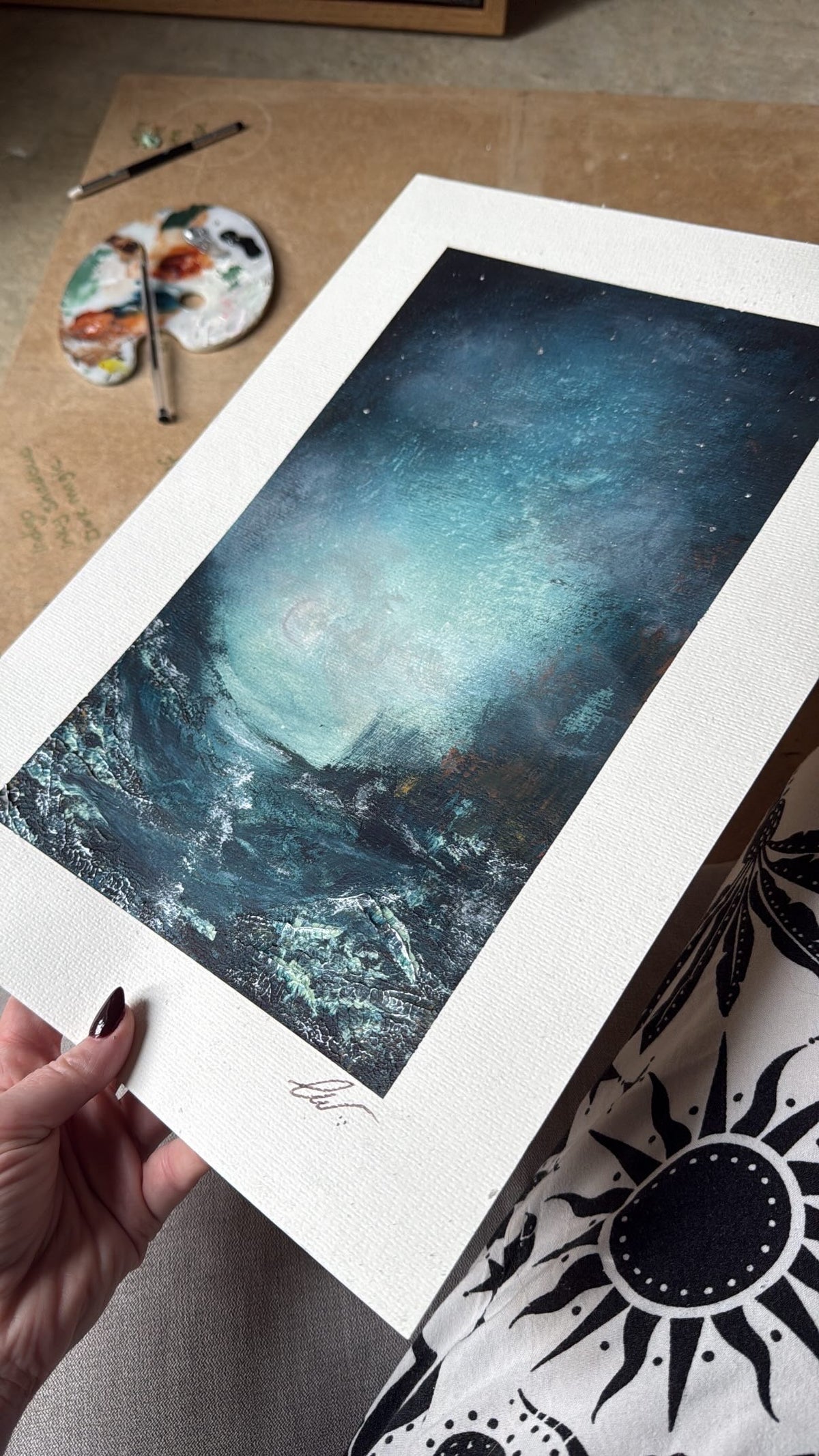 Twilight Illusion - Original acrylic on A3 paper