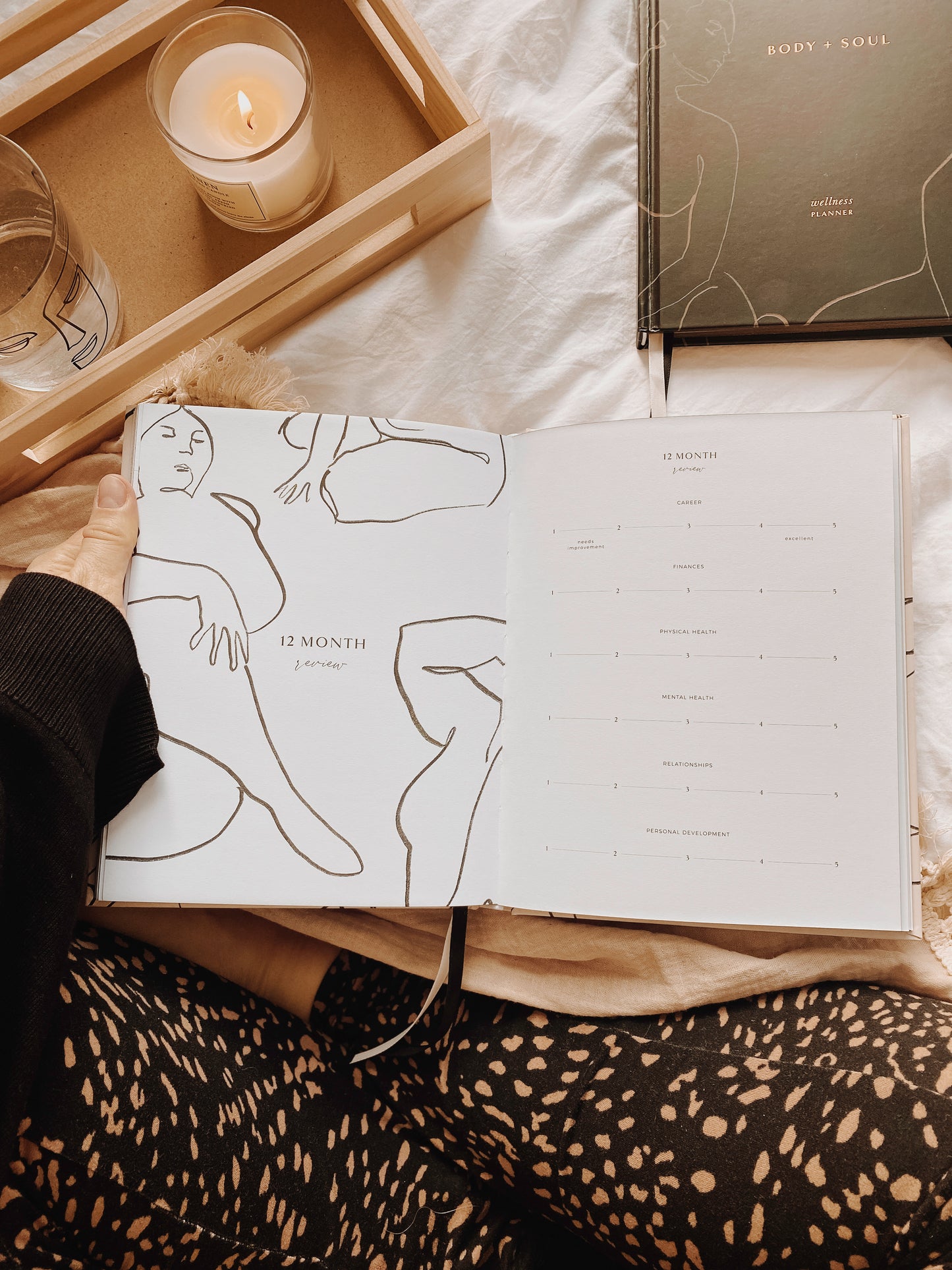 Body + Soul Journal in Solstice + Gold Foil